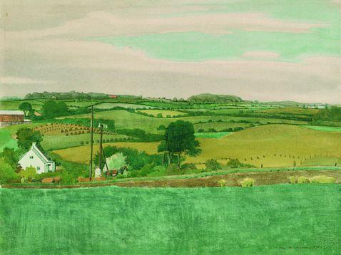 Kay Heinrich Nebel - 3 Bll.: Landschaft, Baumstudien