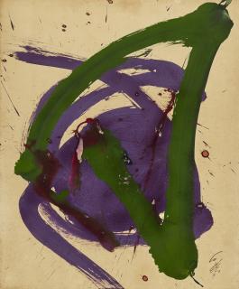 Kazuo Shiraga - Green and Violet