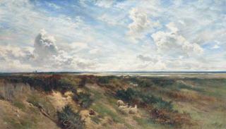 Keeley Halsewell, R.I., A.R.S.A. - A breezy day, Thorpeness