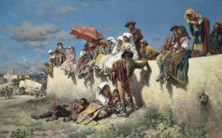 Keeley Halswelle, A.R.S.A. - Waiting For The Blessing Of Pope Pius Ix At St John Lateran, Rome