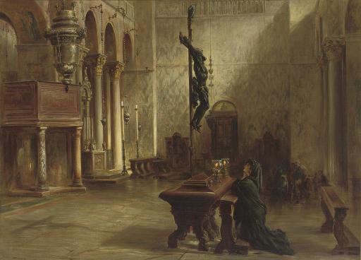 Keeley Halswelle, R.I., A.R.S.A. - Interior of San Marco, Venice