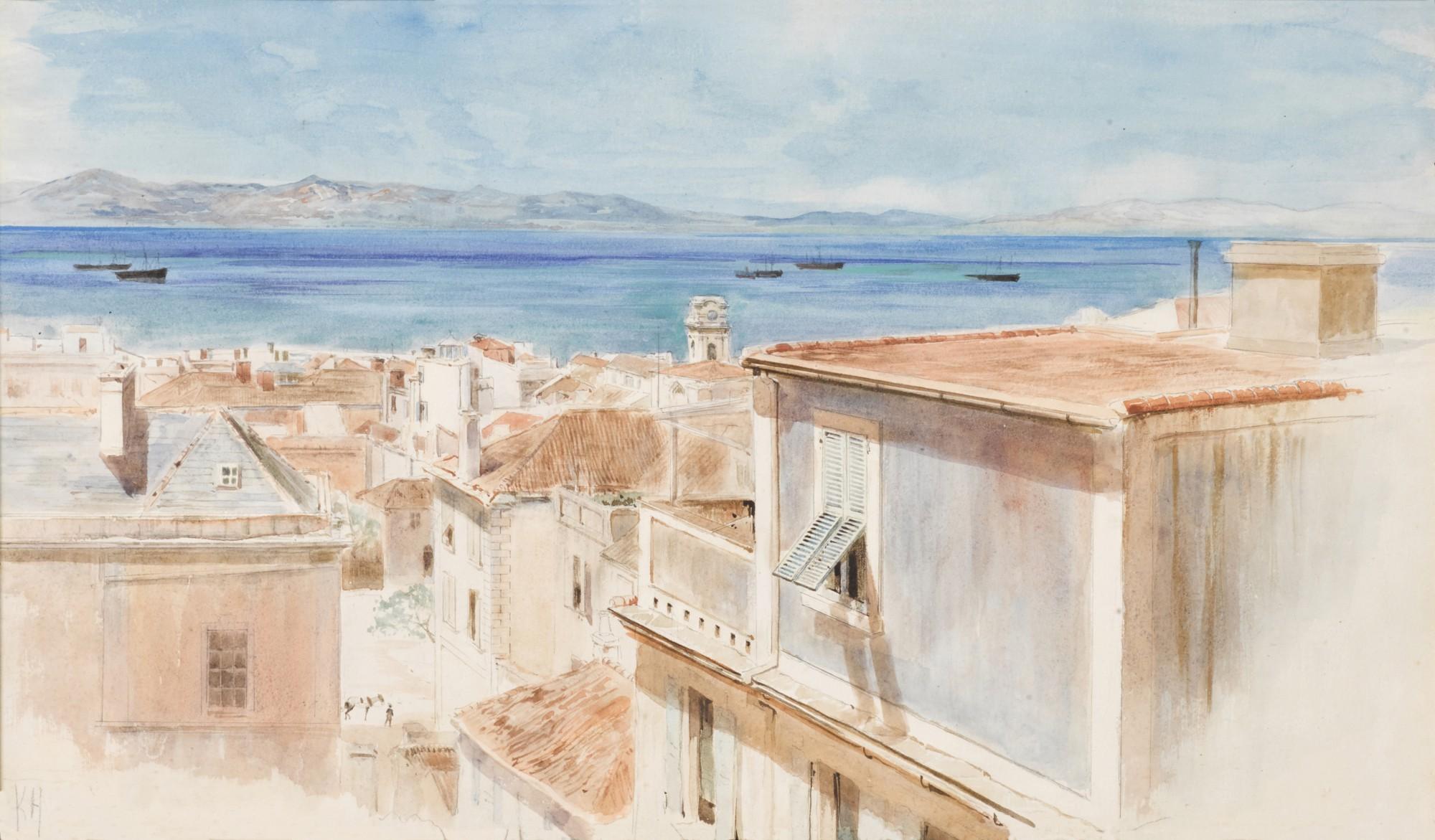 Keeley Halswelle - The Town Of Gibraltar With The Coast Of Spain Beyond