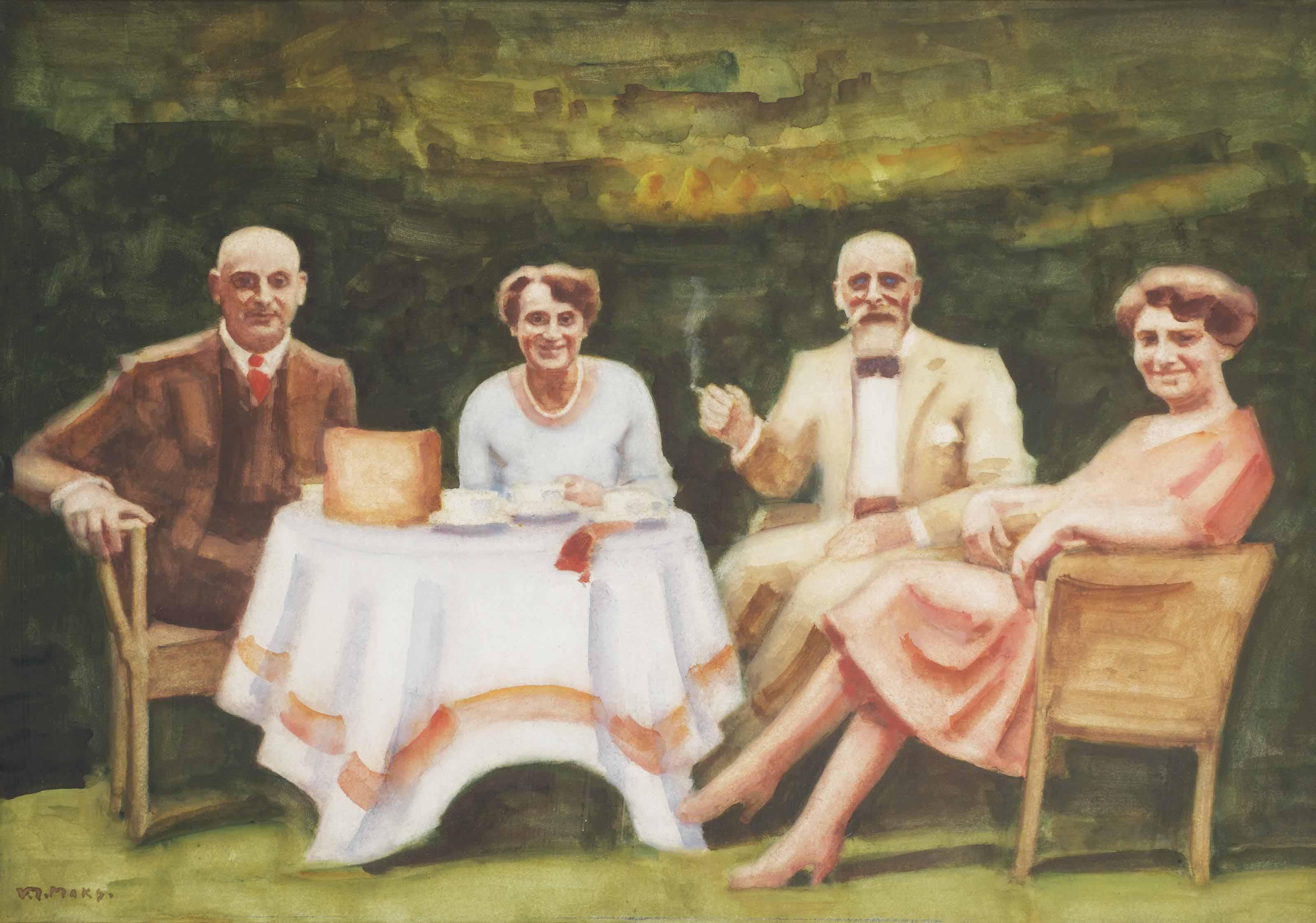 Kees Maks - A Portrait Of The Artist And His Family