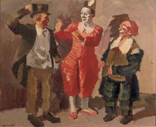 Kees Maks - Three clowns: the Fratellini brothers in the cirque Médrano, Paris