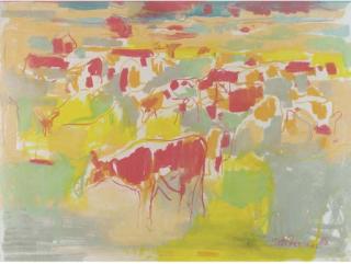 Kees van Bohemen - Cows in a landscape