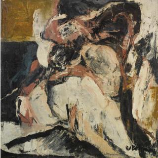 Kees Van Bohemen - Vrouw In Blauw Water (Woman In Blue Water)