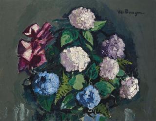 Kees Van Dongen - Bouquet D\'Hortensias