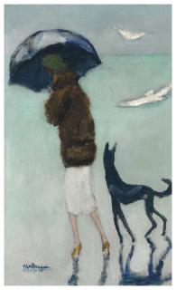 Kees Van Dongen - Cannes, la femme au chien