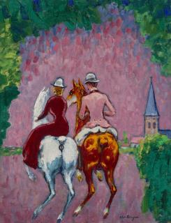 Kees Van Dongen - Deux cavaliers au bois