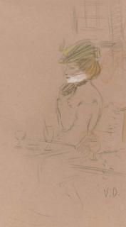 Kees van Dongen - Femme au café