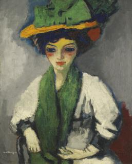 Kees Van Dongen - Femme Au Chapeau Vert