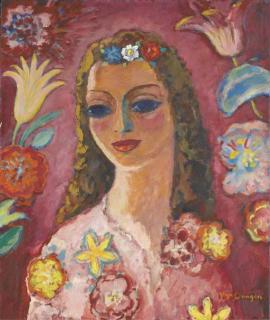 Kees Van Dongen - Femme Aux Fleurs