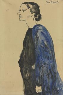Kees van Dongen - Femme de profil