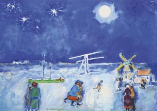Kees van Dongen - Ice skating