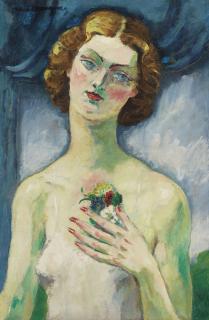 Kees Van Dongen - Jeune femme au petit bouquet