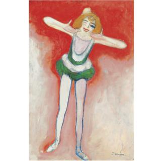 Kees Van Dongen - La Ballerine Borgne Saluant Or Mademoiselle Léda