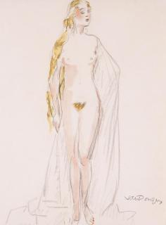 Kees van Dongen - La Blonde (Femme blonde, nue debout)