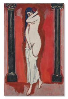Kees van Dongen - La Femme aux colonnes ou Nu aux colonnes ou Nu à la rose