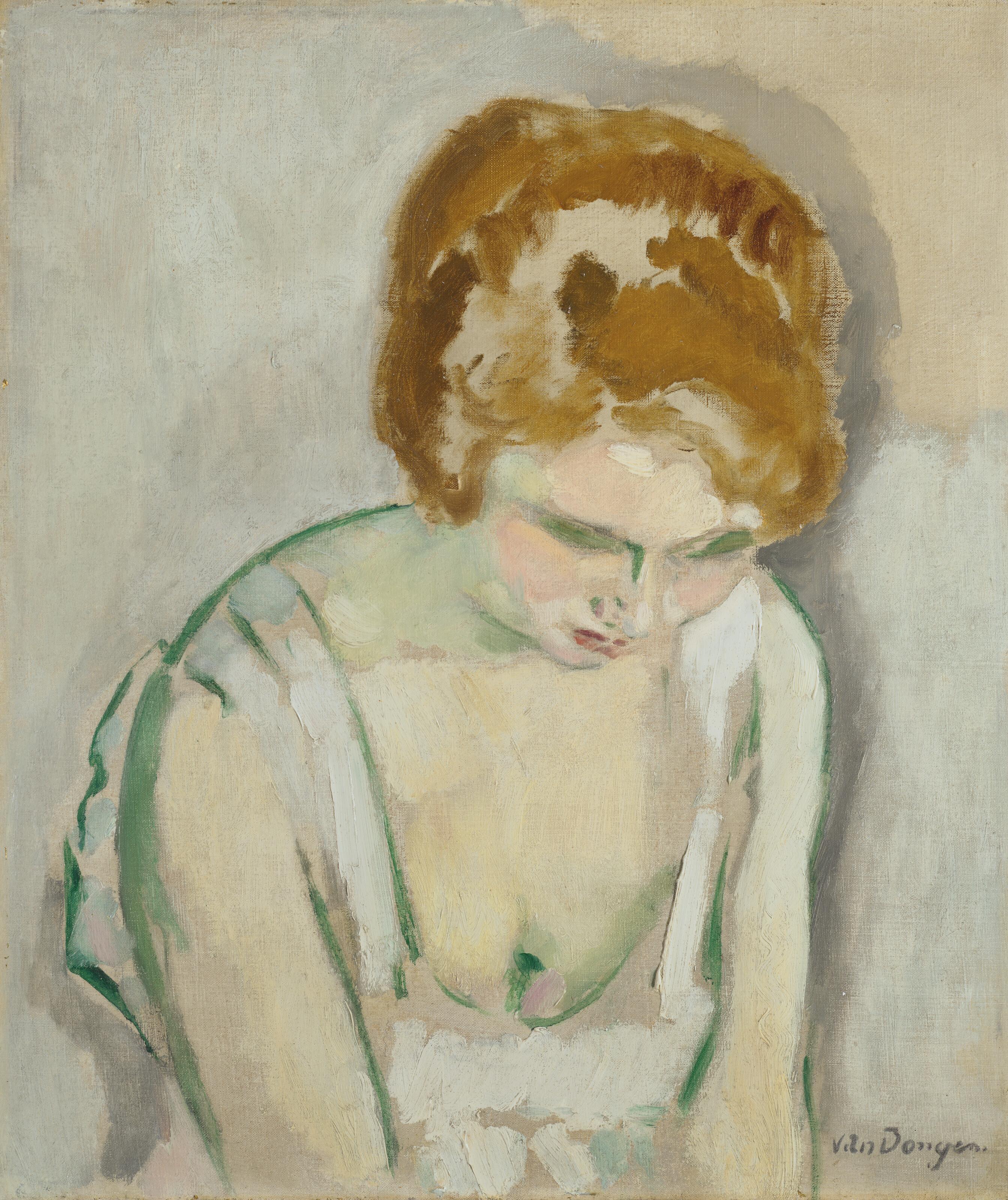 Kees van Dongen - La Jeune Dame aux cheveux rouges