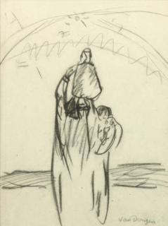 Kees Van Dongen - La Porteuse d\'eau, Maroc