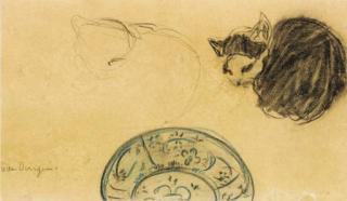 Kees Van Dongen - Le chat