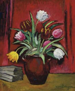 Kees van Dongen - Le Vase de Tulipes