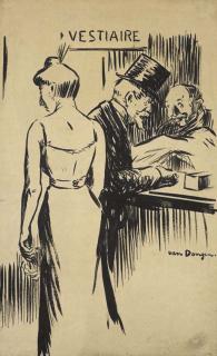 Kees van Dongen - Le vestiaire