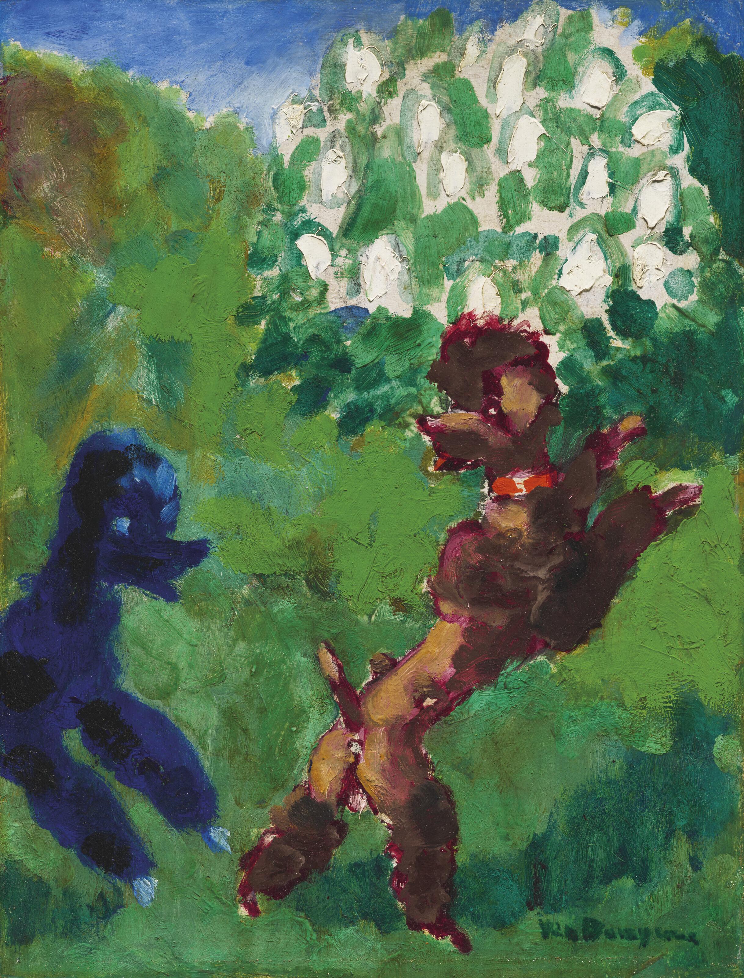Kees van Dongen - Les deux caniches