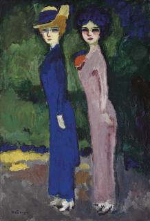 Kees Van Dongen - Les deux Parisiennes (Le sentier de la vertu)