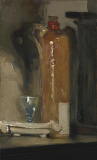 Kees Van Dongen - Nature Morte À La Bouteille De Genievre & Étude De Poire (A Double-Sided Painting)