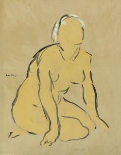 Kees Van Dongen - Nu accroupi