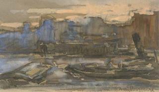 Kees van Dongen - Paysage Au Remorqueur