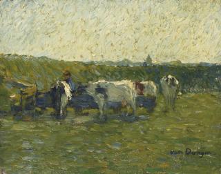 Kees Van Dongen - Paysage Aux Vaches, Hollande