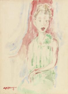 Kees Van Dongen - Portrait de femme assise