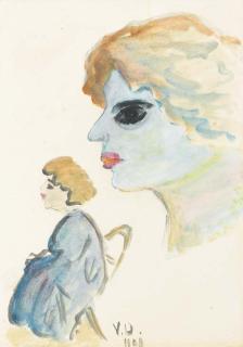 Kees van Dongen - Portrait de femme de profil et femme assise