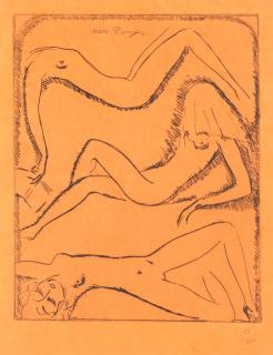 Kees Van Dongen - Three Reclining Female Nudes (Jufferman JB5)
