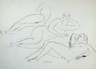 Kees van Dongen - Trois Nus Allongés