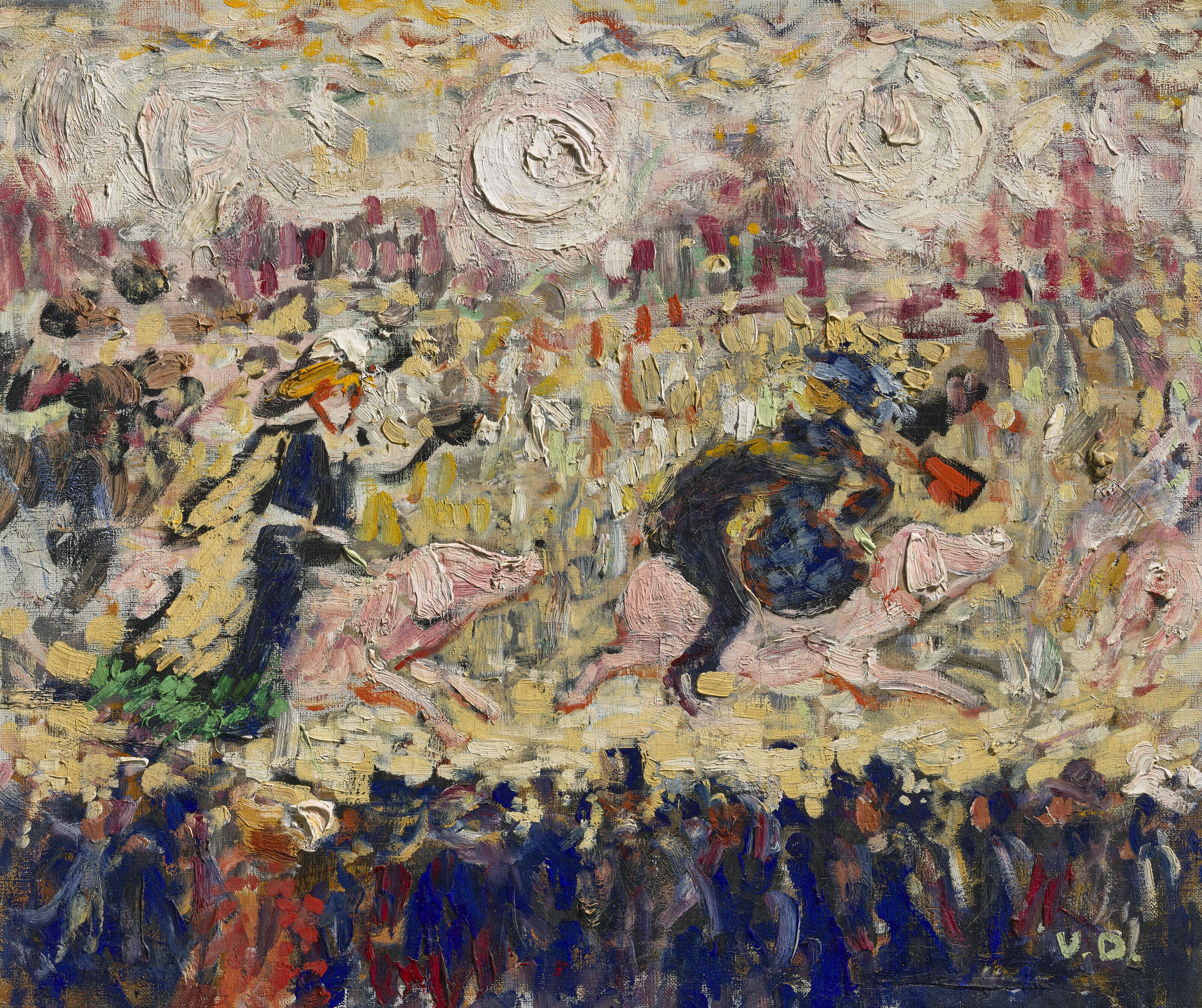 Kees Van Dongen - Un carrousel (Place Pigalle, Le manège de cochons)