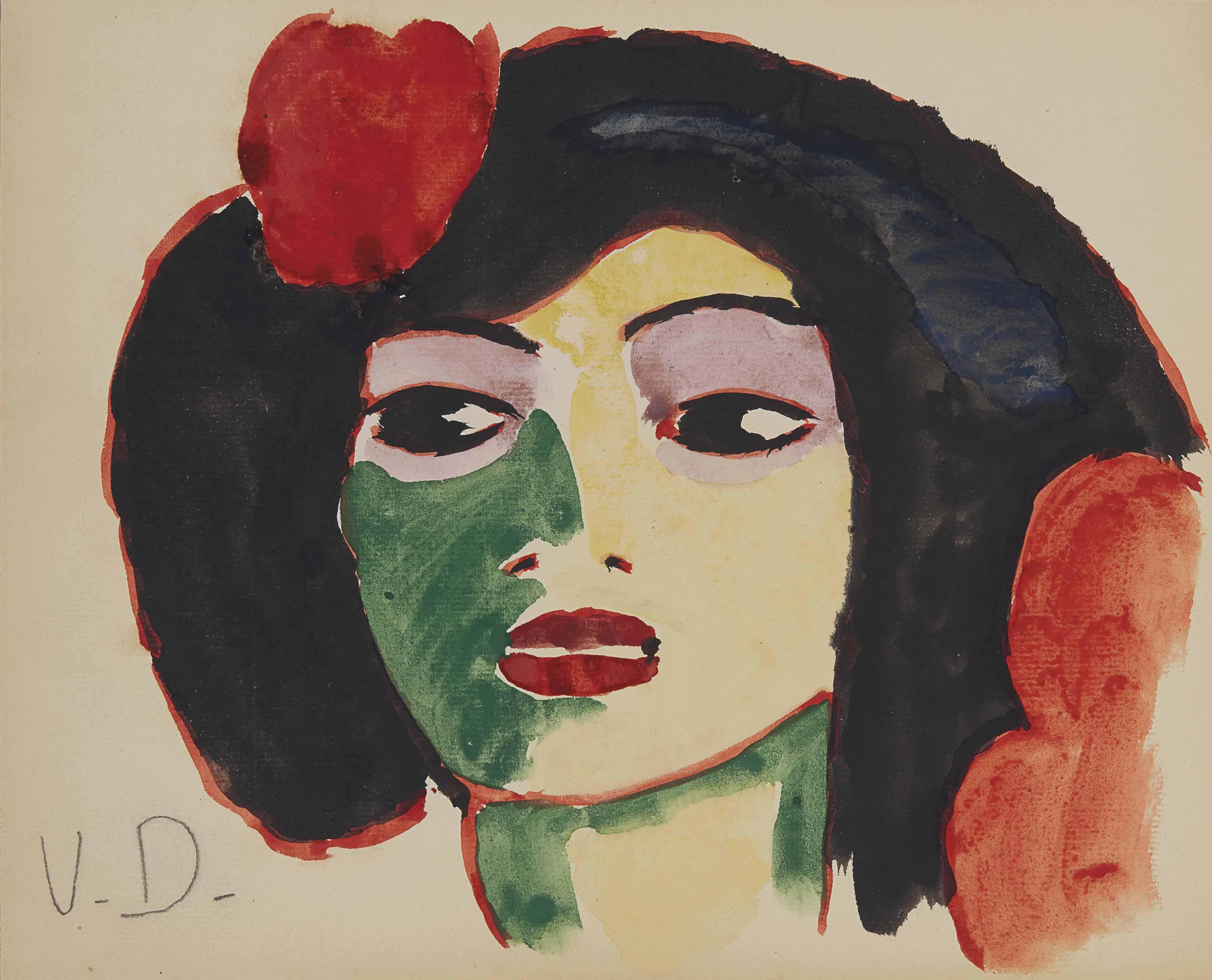 Kees Van Dongen - Visage de femme