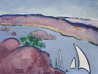 Kees Van Dongen - Voiles sur le Nil à Assouan