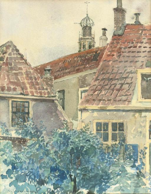 Kees Verweij - View from the artist\'s studio, Haarlem