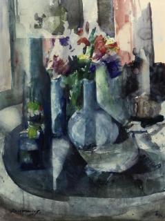 Kees Verwey - A Still Life with Bottles