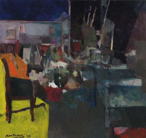 Kees Verwey - De Stoel In De Zon (Atelier Impressie)