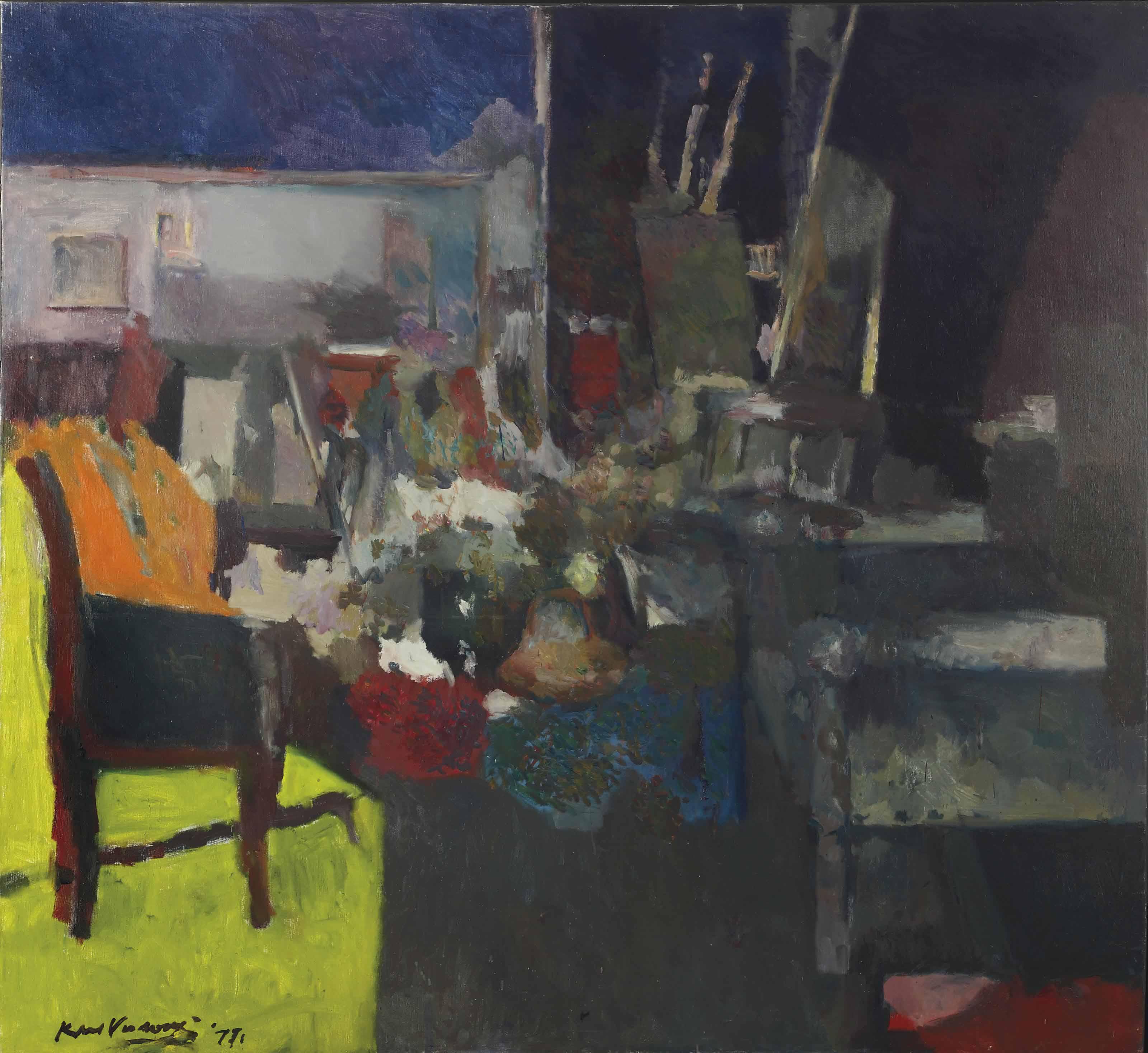 Kees Verwey - De Stoel In De Zon (Atelier Impressie)