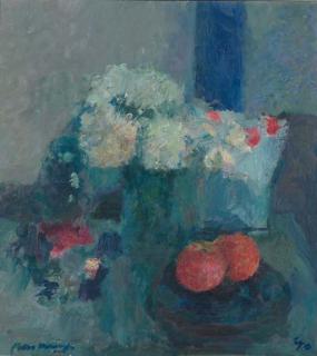 Kees Verwey - Still Life With Flowers And Oranges