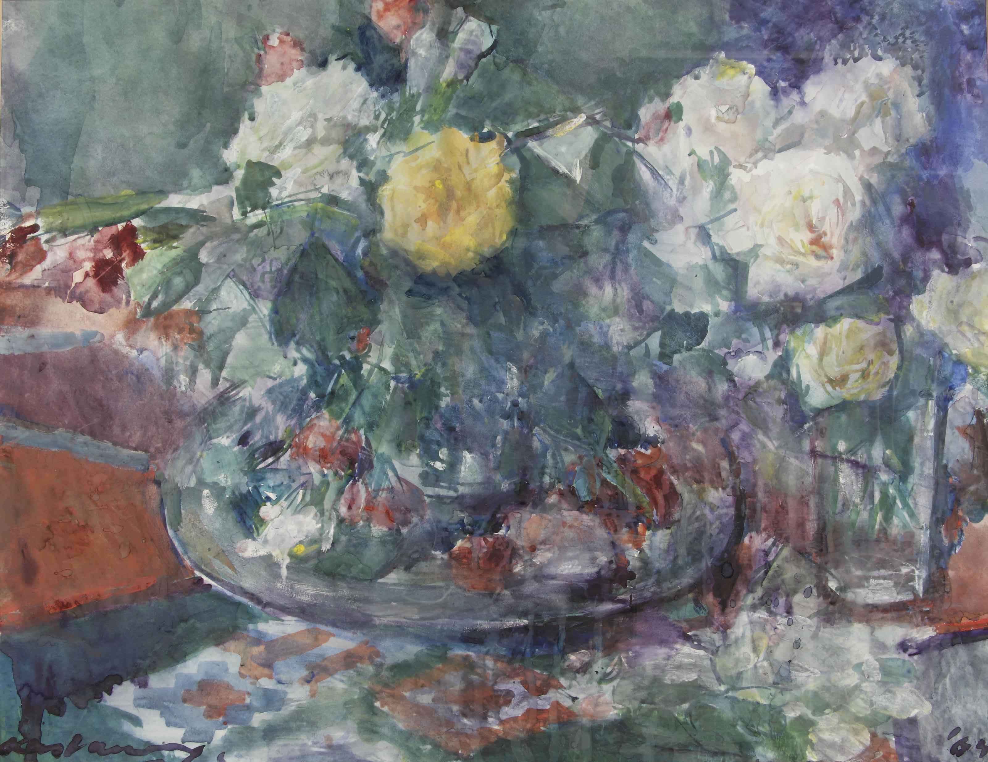 Kees Verwey - Still life with flowers