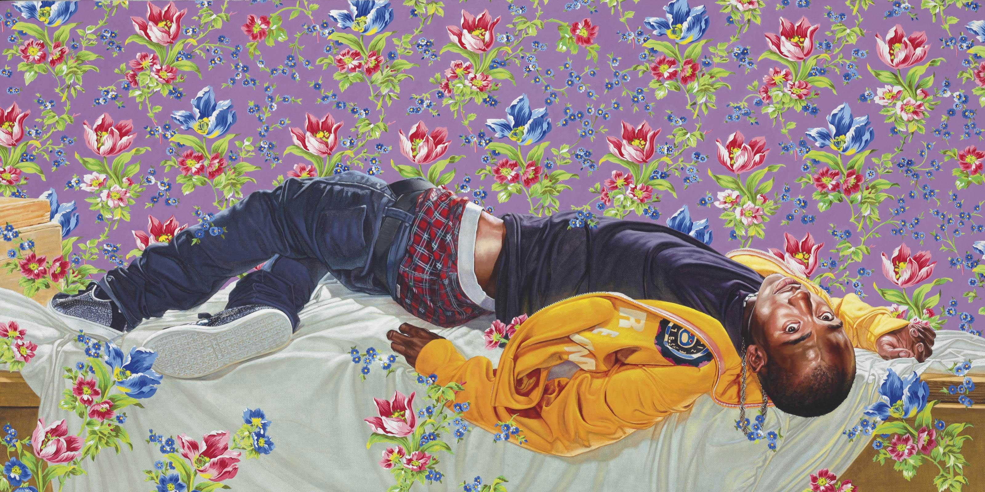 Kehinde Wiley - Femme Piquée Par Un Serpent II