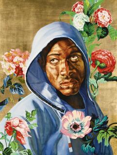 Kehinde Wiley - Head Of A Young Girl Veiled And Crowned With Flowers (From The Icon Series)