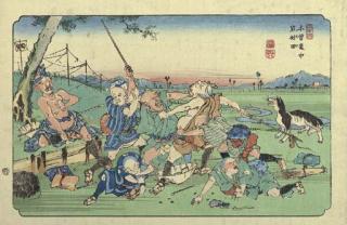 Keisai Eisen - Iwamurata, station 23 from the series Kiso dochu [The sixty-nine stations of the Kisokaido]