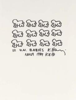 Keith Haring - 12 U.N. Babies
